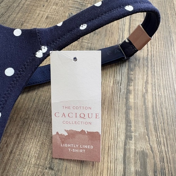 Polka Dot Navy Blue Tshirt Bra - Picture 6 of 9